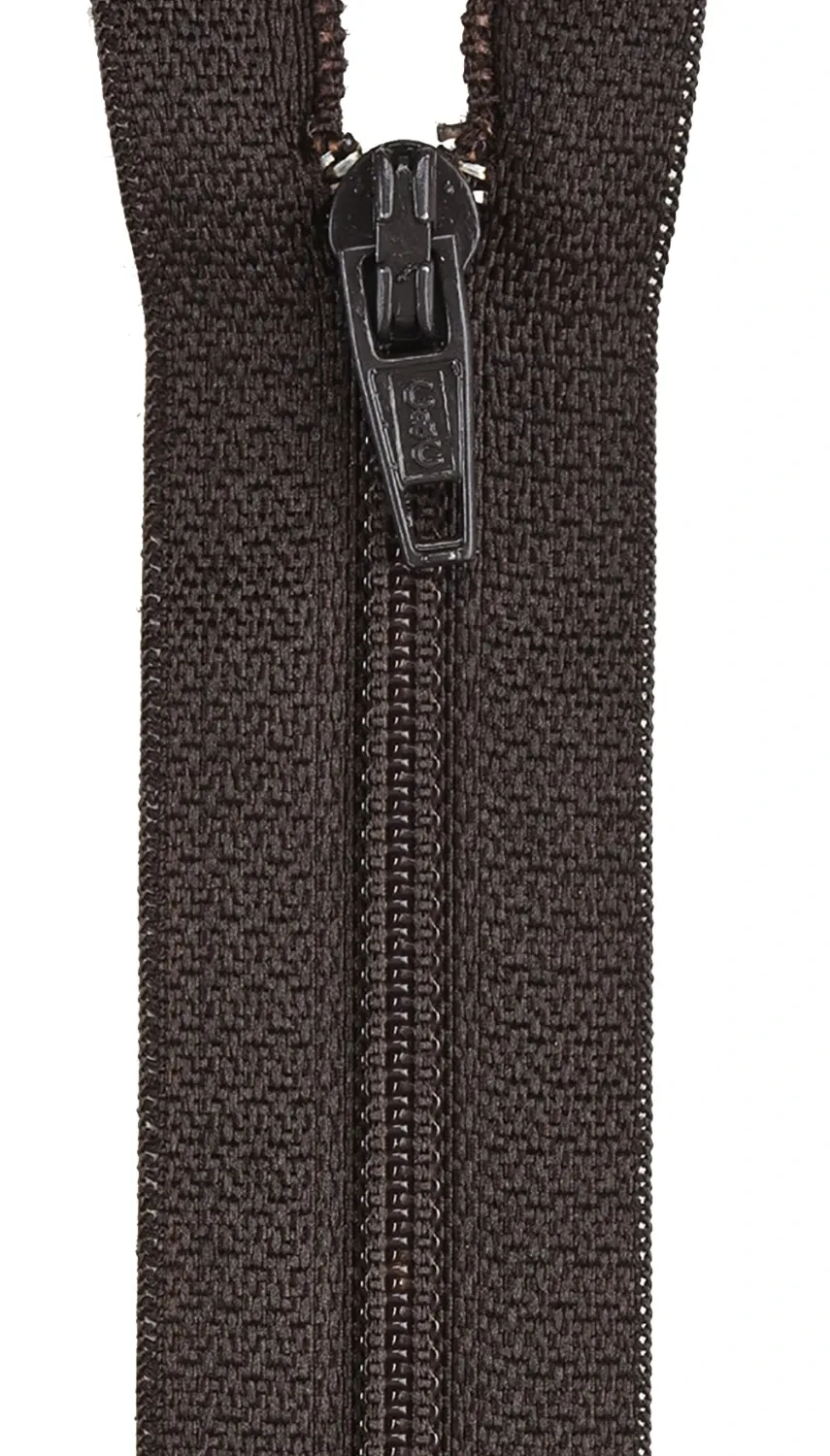 12” All Purpose Zipper Cloister Brown