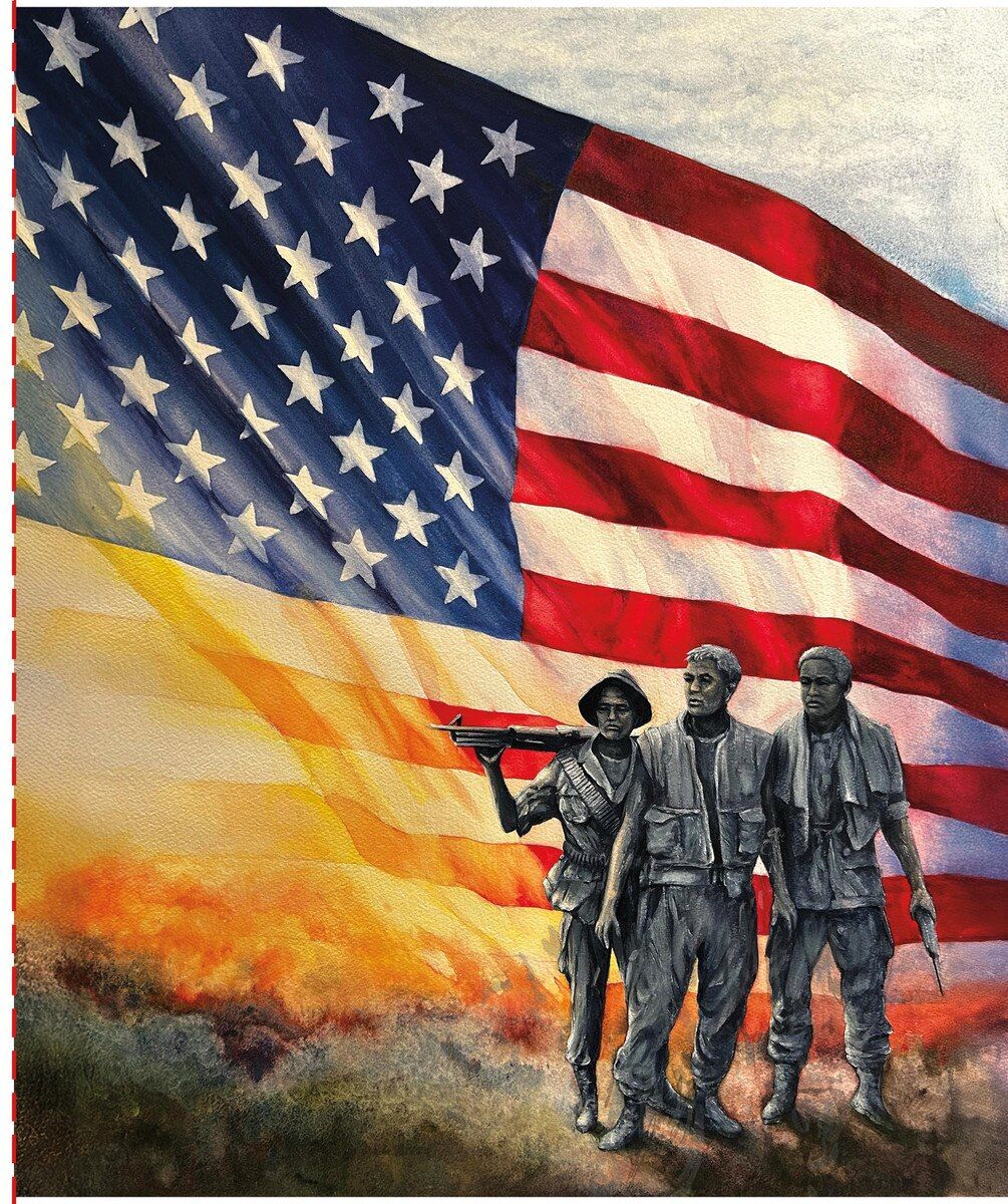 American Honor Three Soldiers Panel
