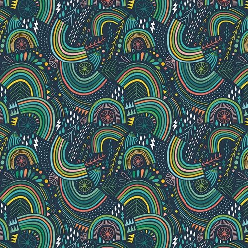 Stormy Rainbows Flannel
