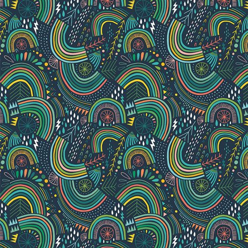 Stormy Rainbows Flannel