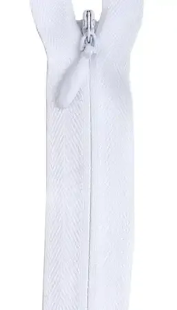 20-22” Invisible Zipper White