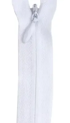 20-22” Invisible Zipper White