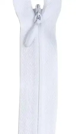 7-9” Invisible Zipper White