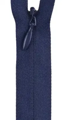 12-14” invisible zipper navy