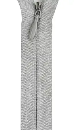 20-22” Invisible Zipper Dark Silver
