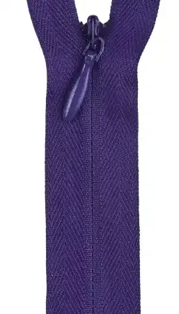 20-22” Invisible Zipper Purple