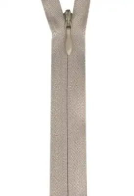 20-22” Invisible Zipper Ecru