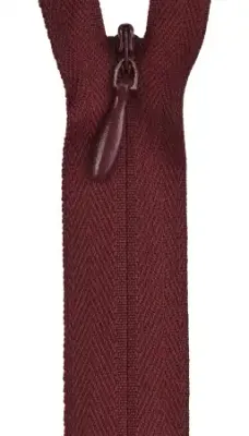 20-22” Invisible Zipper Barberry Red