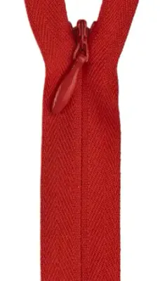 12-14” invisible zipper atom red