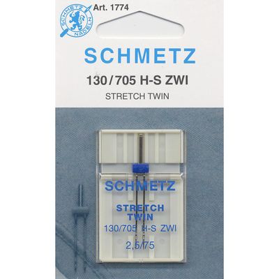 Schmetz Twin Needle Stretch 2.5/75