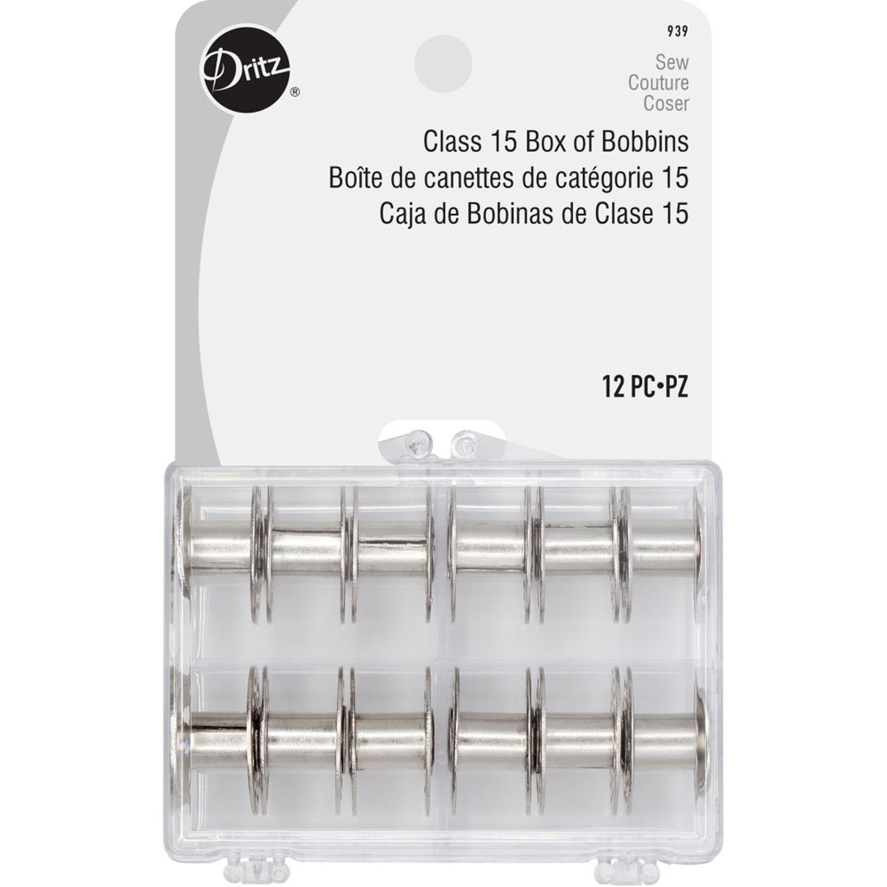 Bobbin Class 15 Metal 12 count