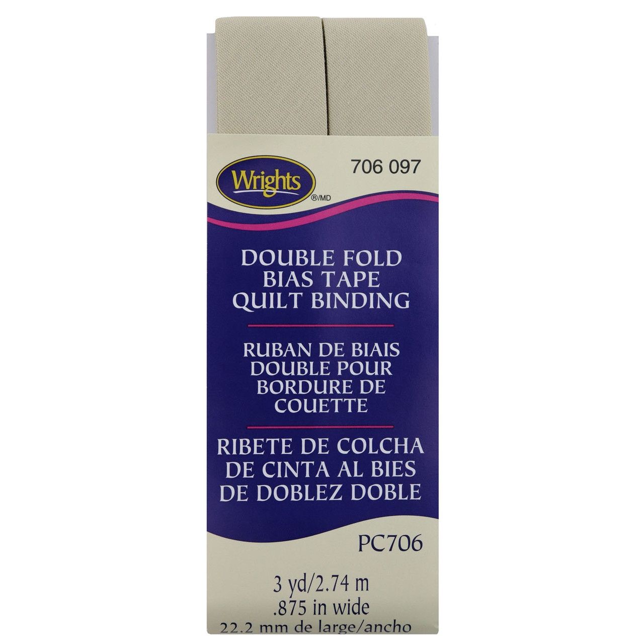 Double Fold Bias Tape Quilt Binding Khaki