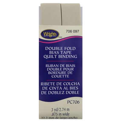 Double Fold Bias Tape Quilt Binding Khaki