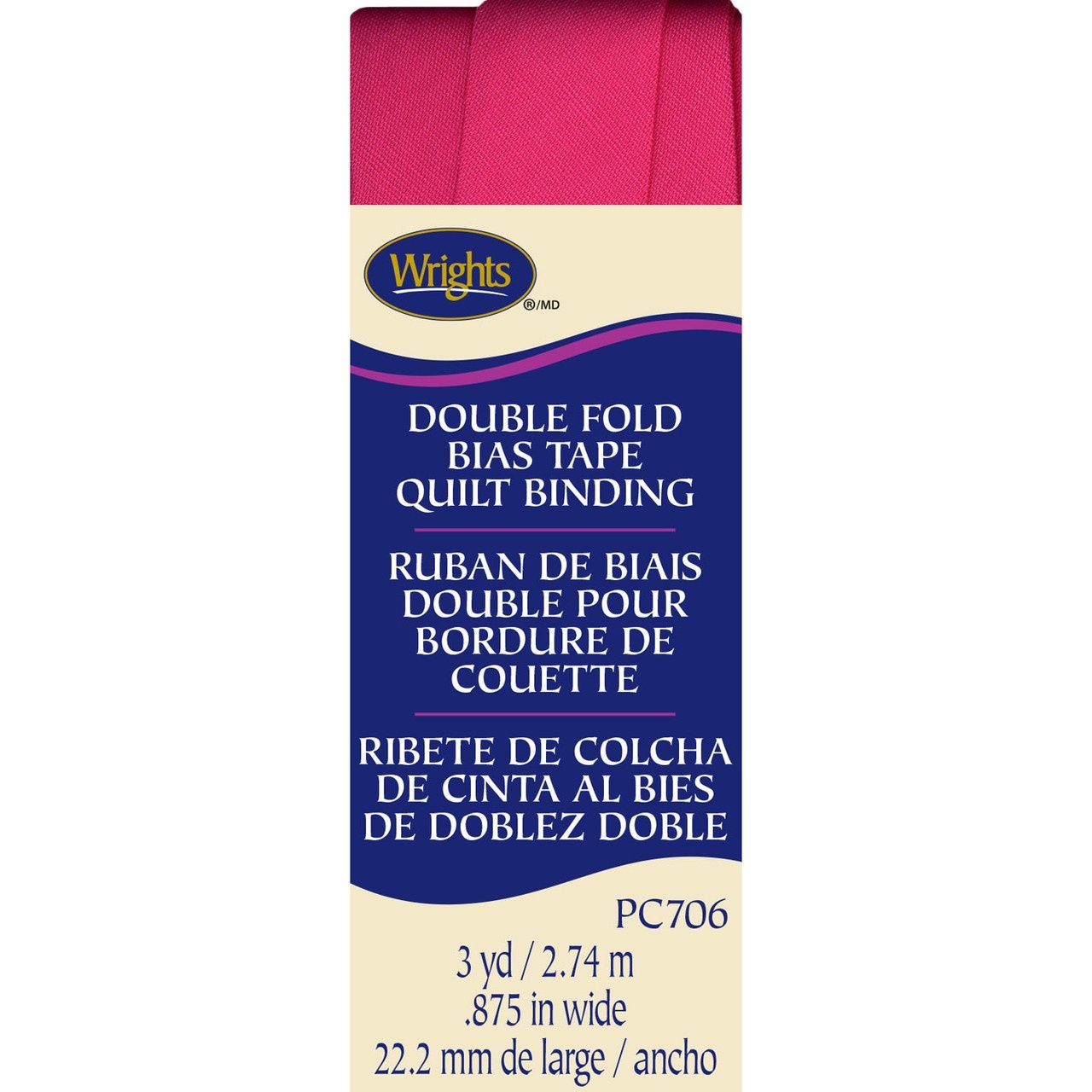 Double Bias Tape Quilt Binding Berry Sorbet