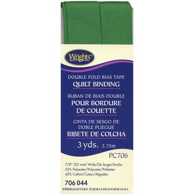 Double Fold Bias Tape Quilt Binding Emerald