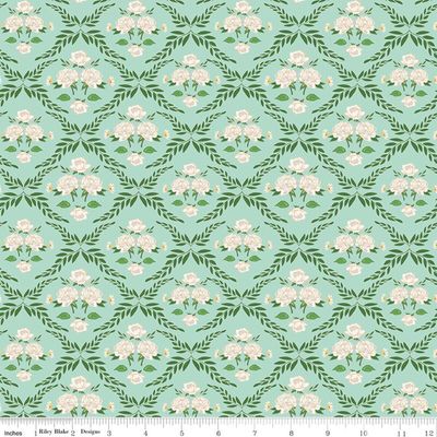 Correspondence Trellis Damask Mint