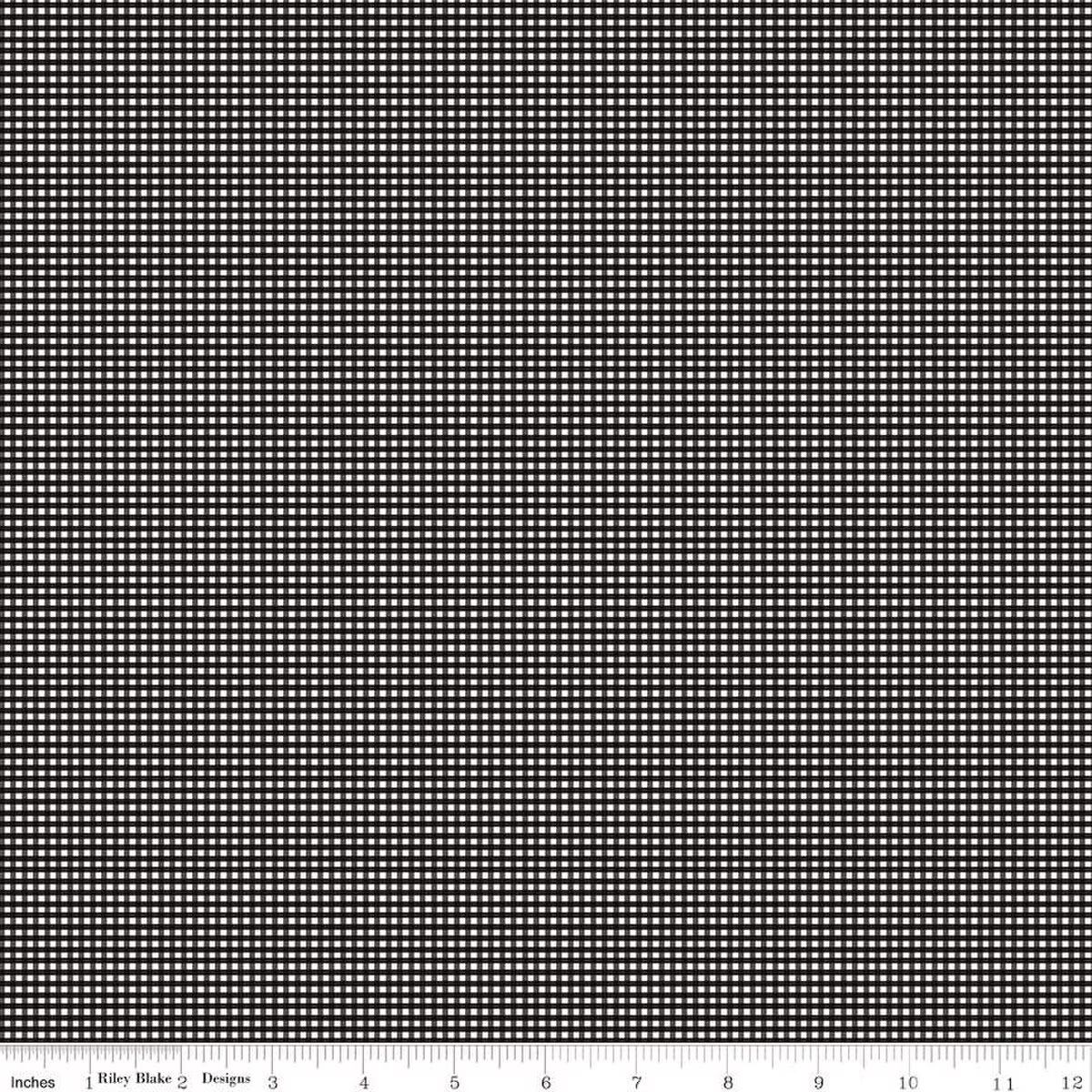 Micro Gingham Black