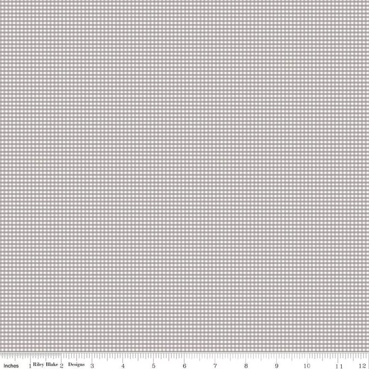 Micro Gingham Gray