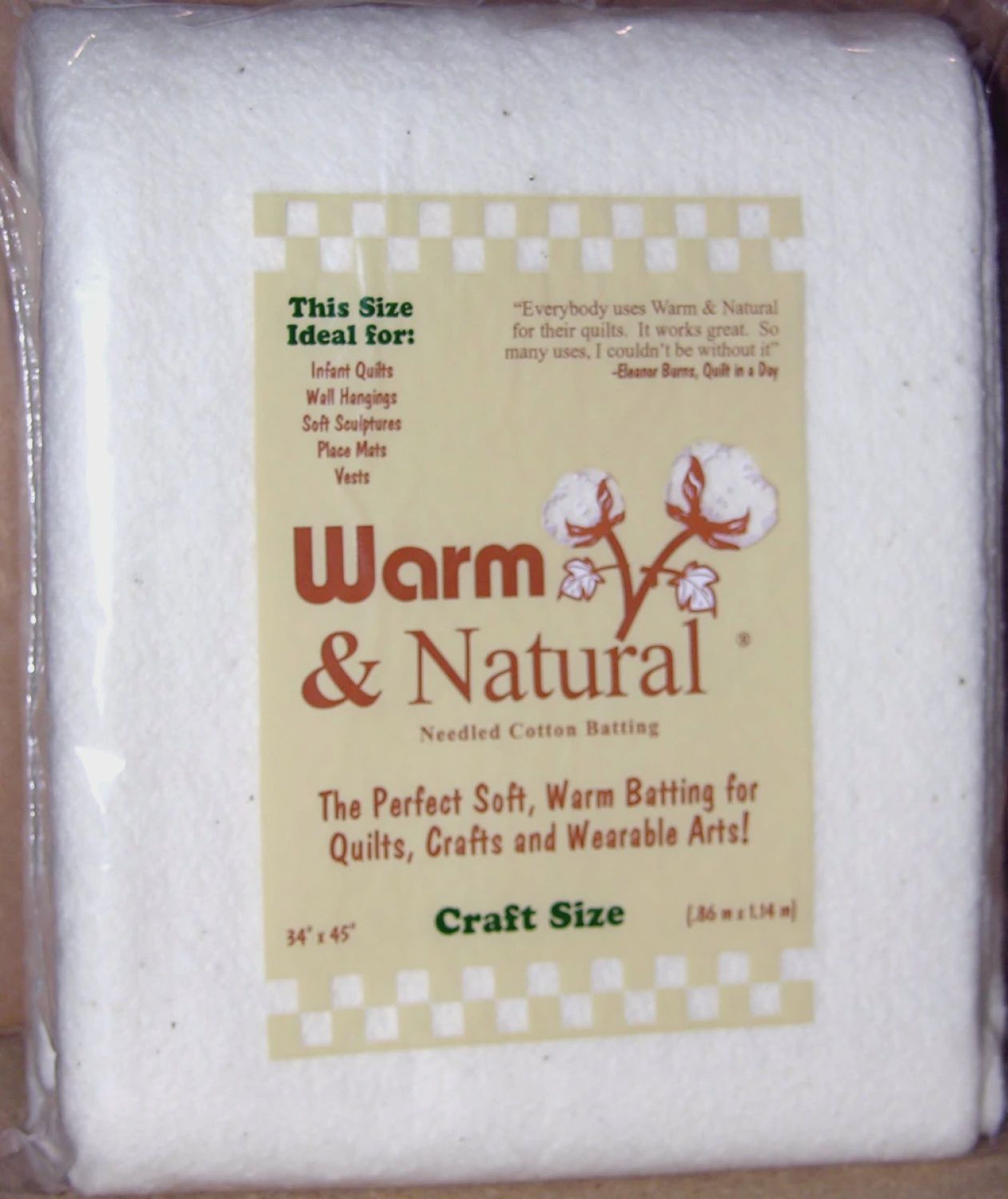 Warm and Natural Batting Craft