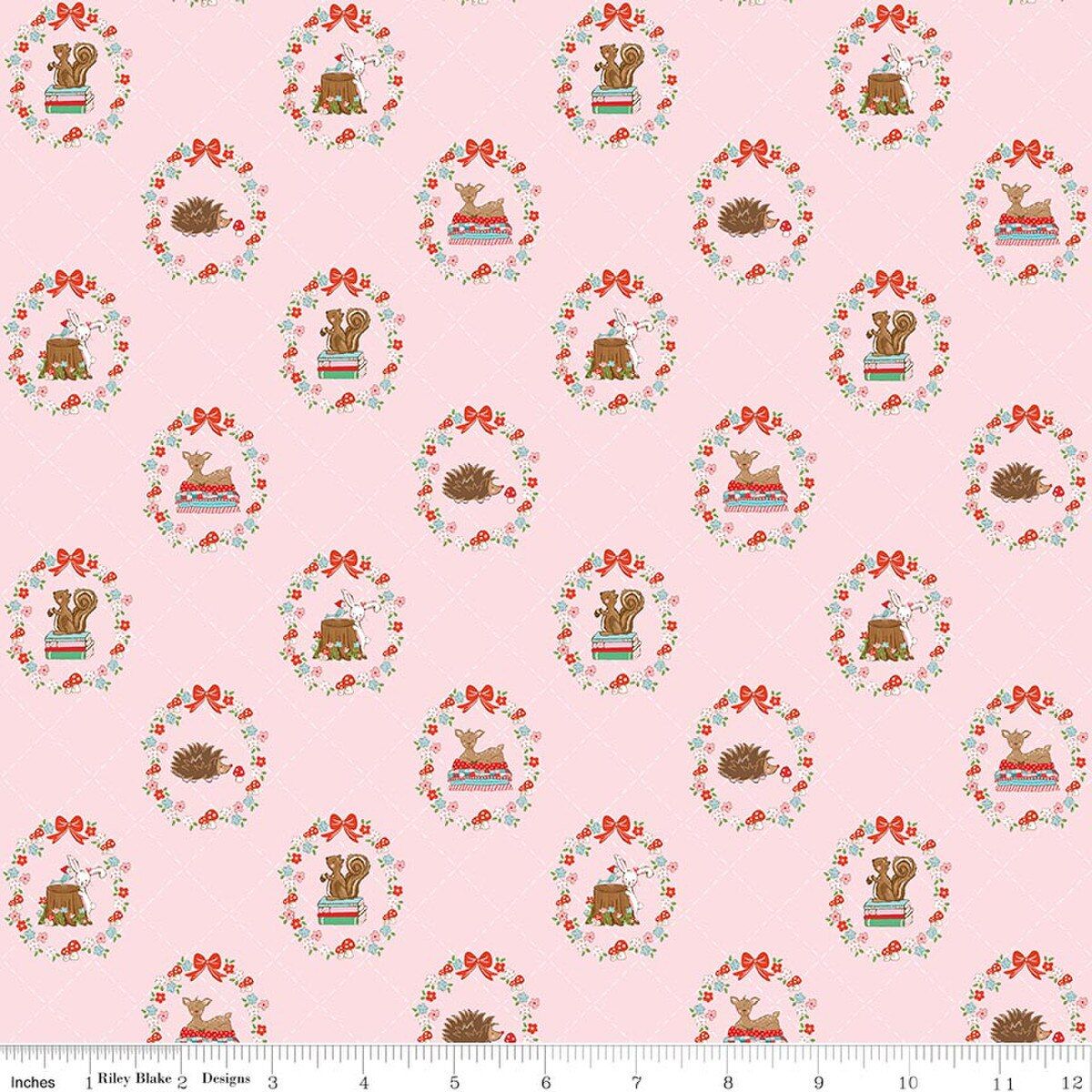 Whimsical Woodland Animals Pink