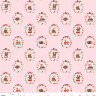 Whimsical Woodland Animals Pink