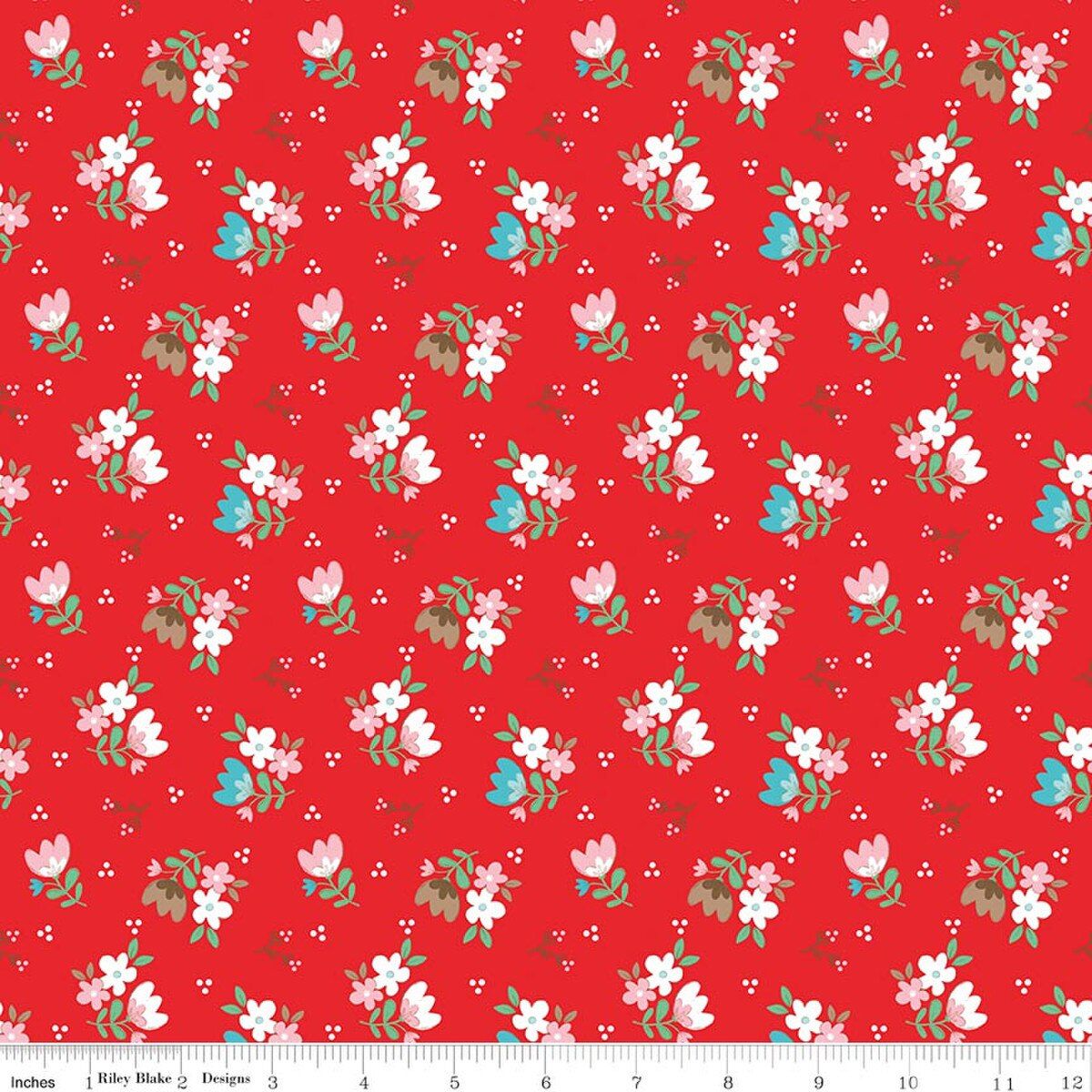 Whimsical Woodland Floral Red