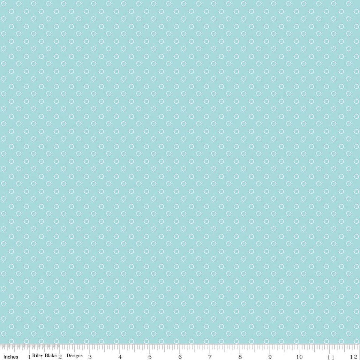 Whimsical Woodland Circle Dots Aqua