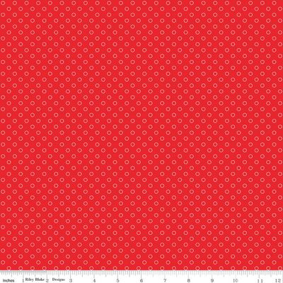 Whimsical Woodland Circle Dots Red