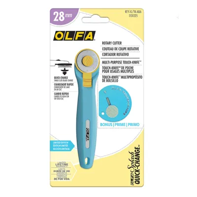 28mm Aqua Quick Change Rotary Cutter and Bonus Touch Knife