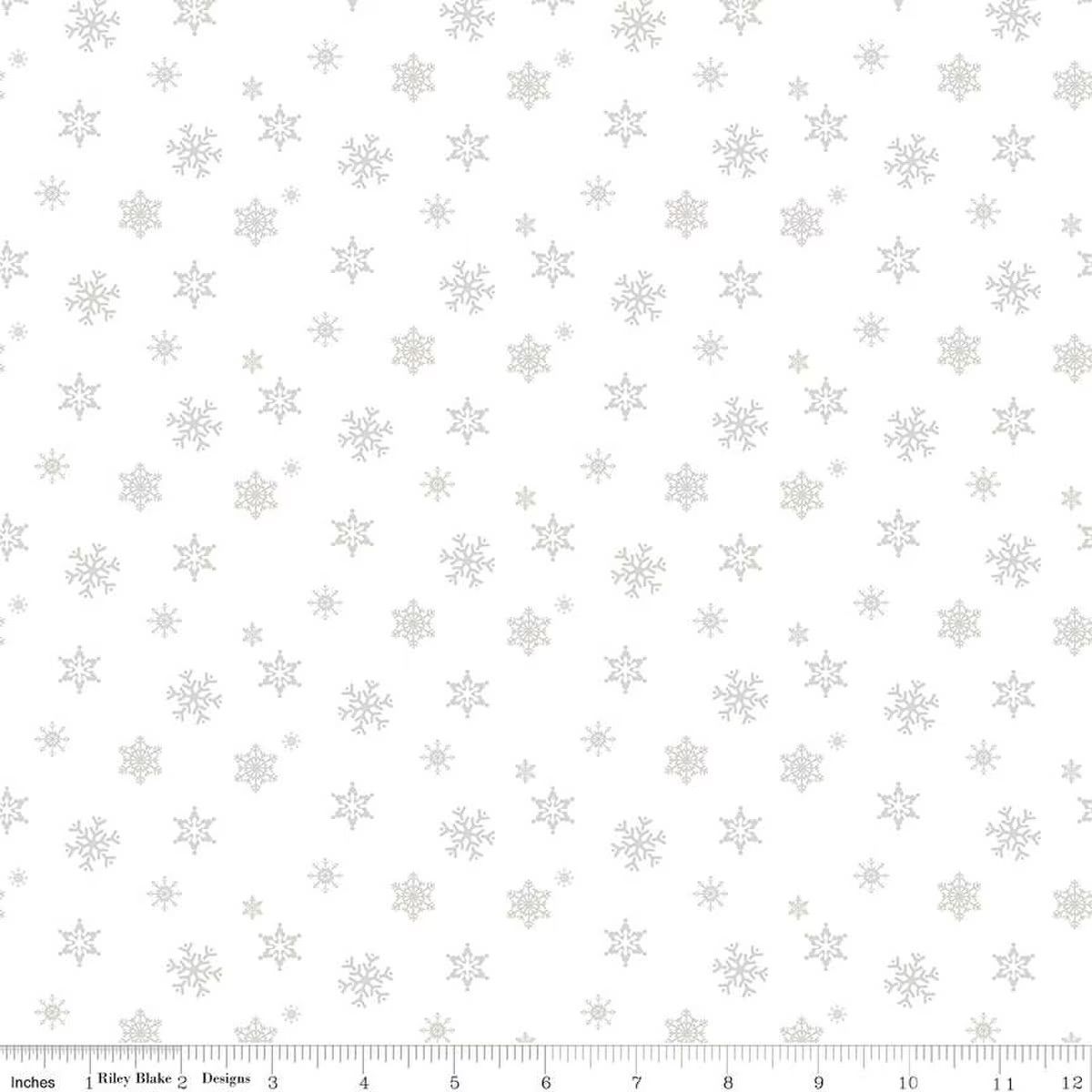 Christmas Wishes Snowflakes White on White