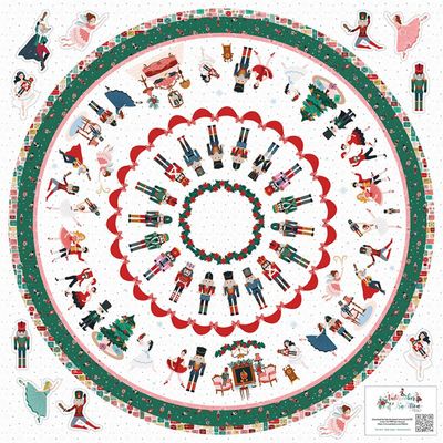 Nutcracker Tradition 54" x 54" Home Decor Tree Skirt