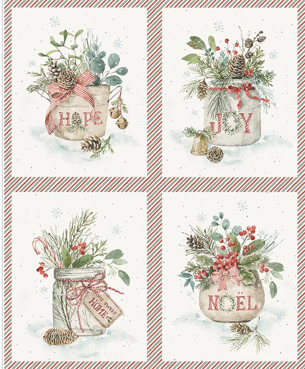Holiday Spirit Season's Greetings Pillow Panel