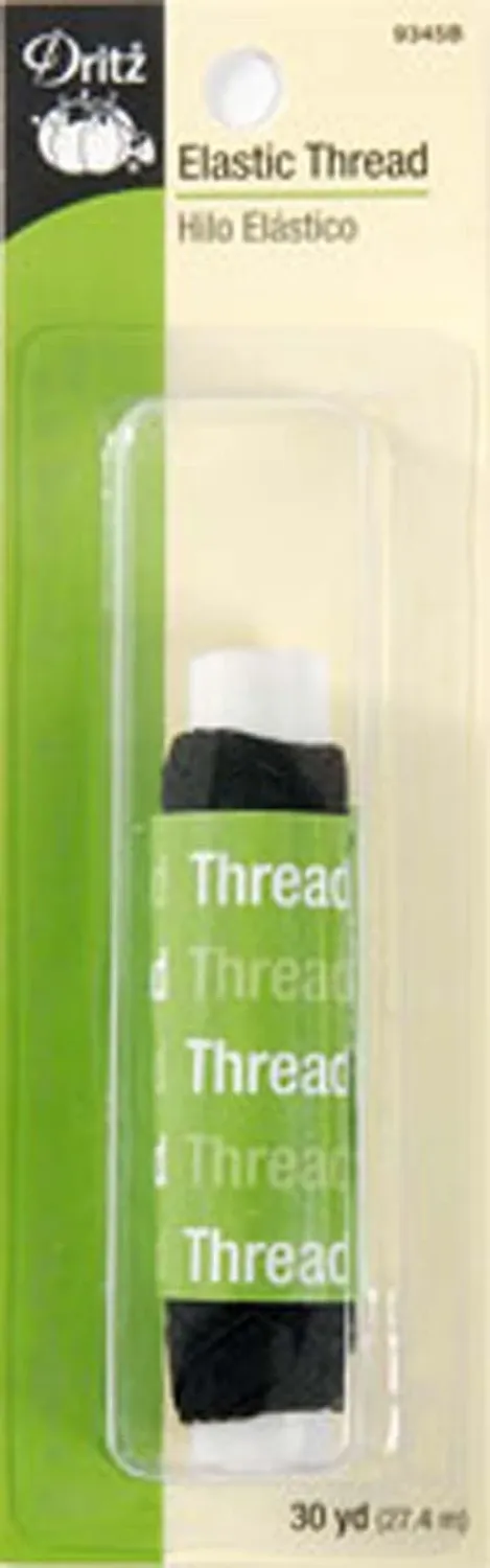 Black Thread Elastic 30 yds