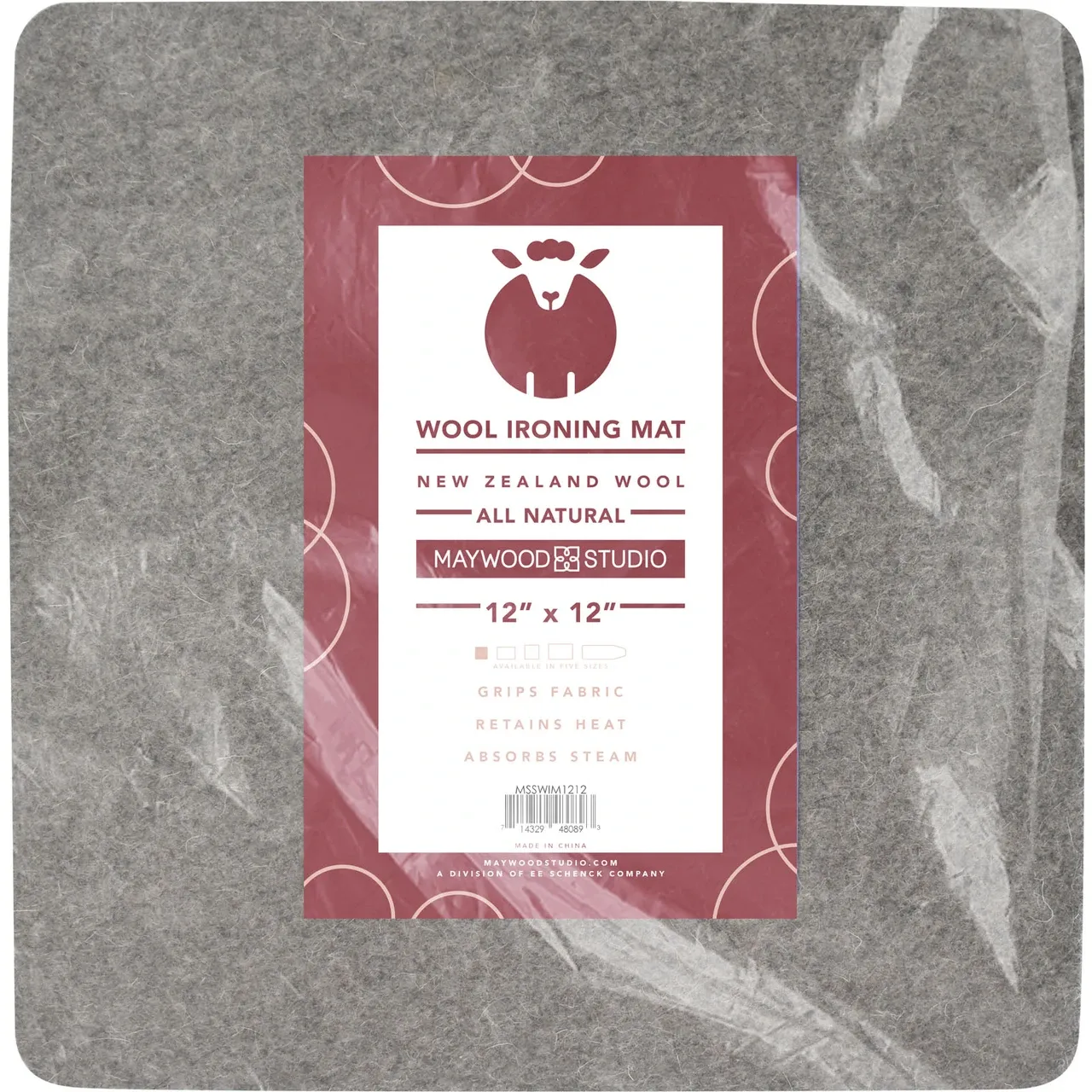 Wool Ironing Mat 12"x12"