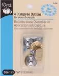 Dungaree Buttons - Gilt 5/8"