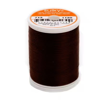 Cotton Thread 2-Ply 12wt 330 Yards Dark Broun