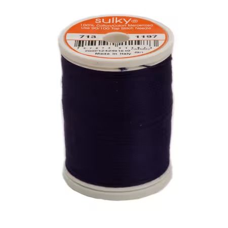 Cotton Thread 2-Ply 12wt 330 Yards Medium Navy