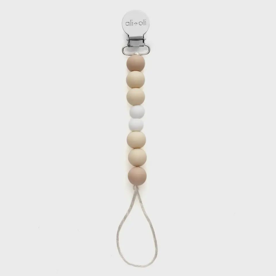 Ali+Oli Silicone Pacifier Clip (Natural)
