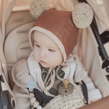 Ali+Oli Silicone Pacifier Clip (Natural)