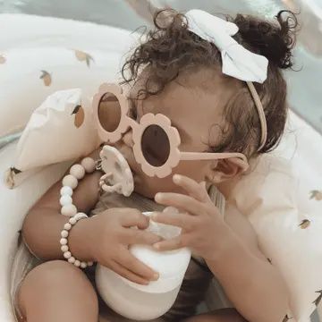 Ali+Oli Silicone Pacifier Clip (Natural)