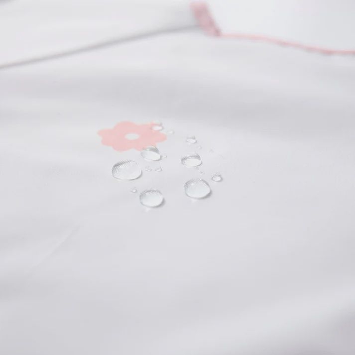 Smock Bib for Baby &amp; Toddler Long Sleeve (Pink Flowers)