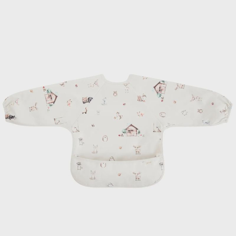 Smock Bib for Baby &amp; Toddler Long Sleeve (Woodlands)