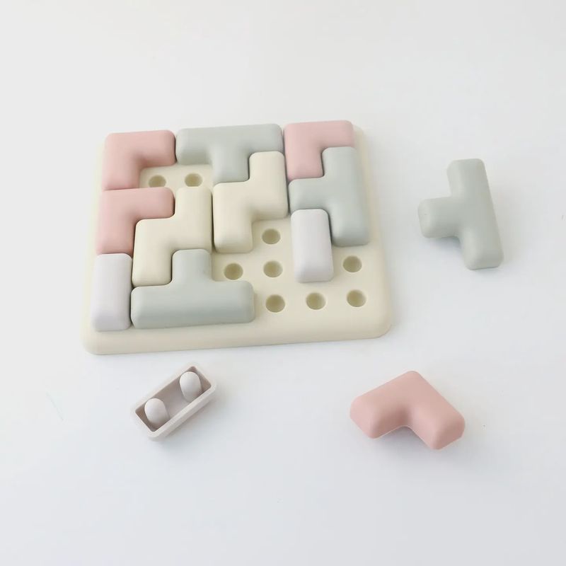 Pentomino Silicone Puzzle Montessori Shape &amp; Logic Toy