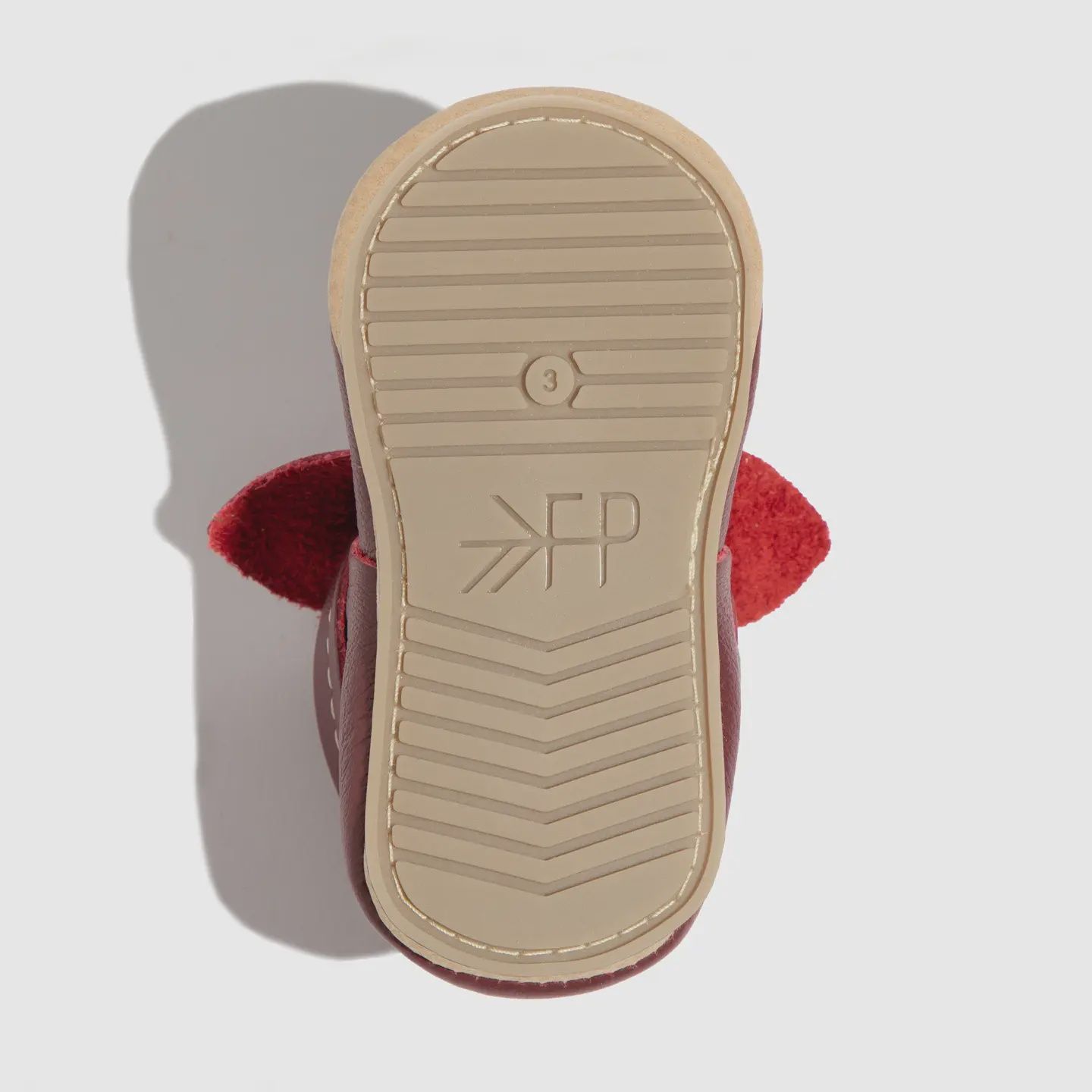 Winterberry Knotted Bow Baby Shoe