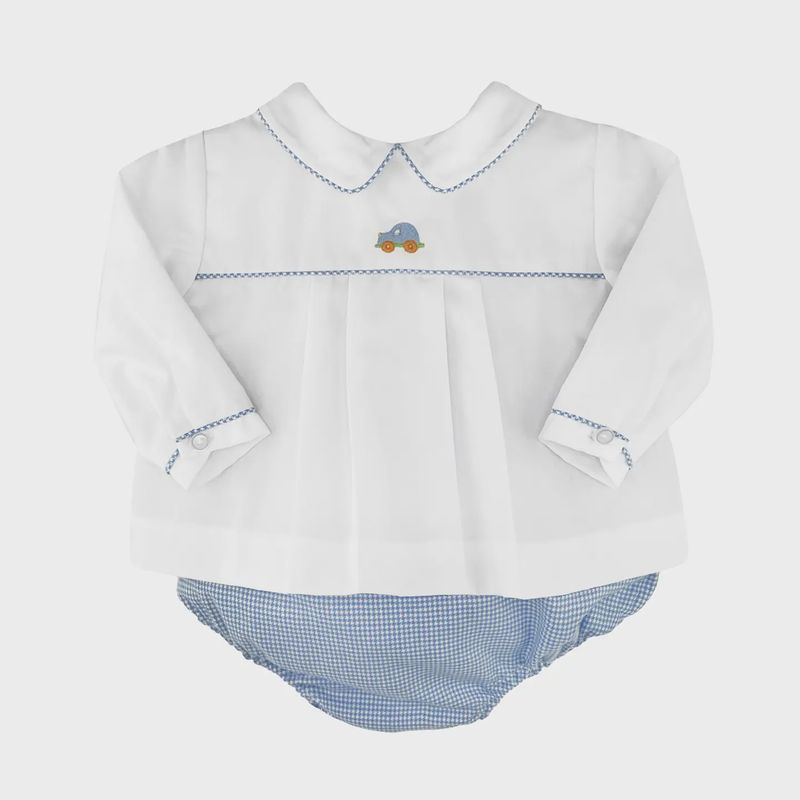 Embroidered Car Diaper Set