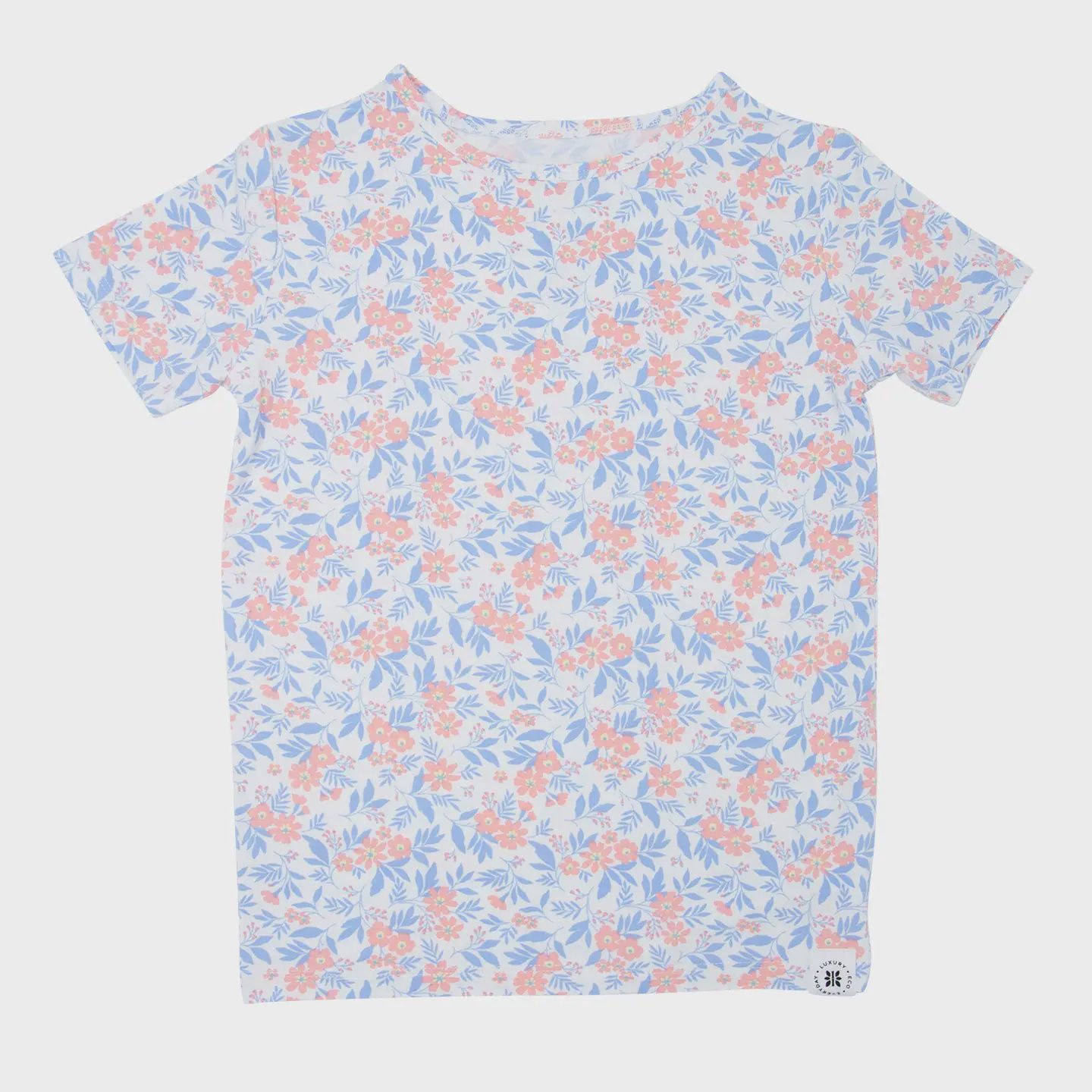 Big Kid Pajama S/S - Vintage Flower Pink