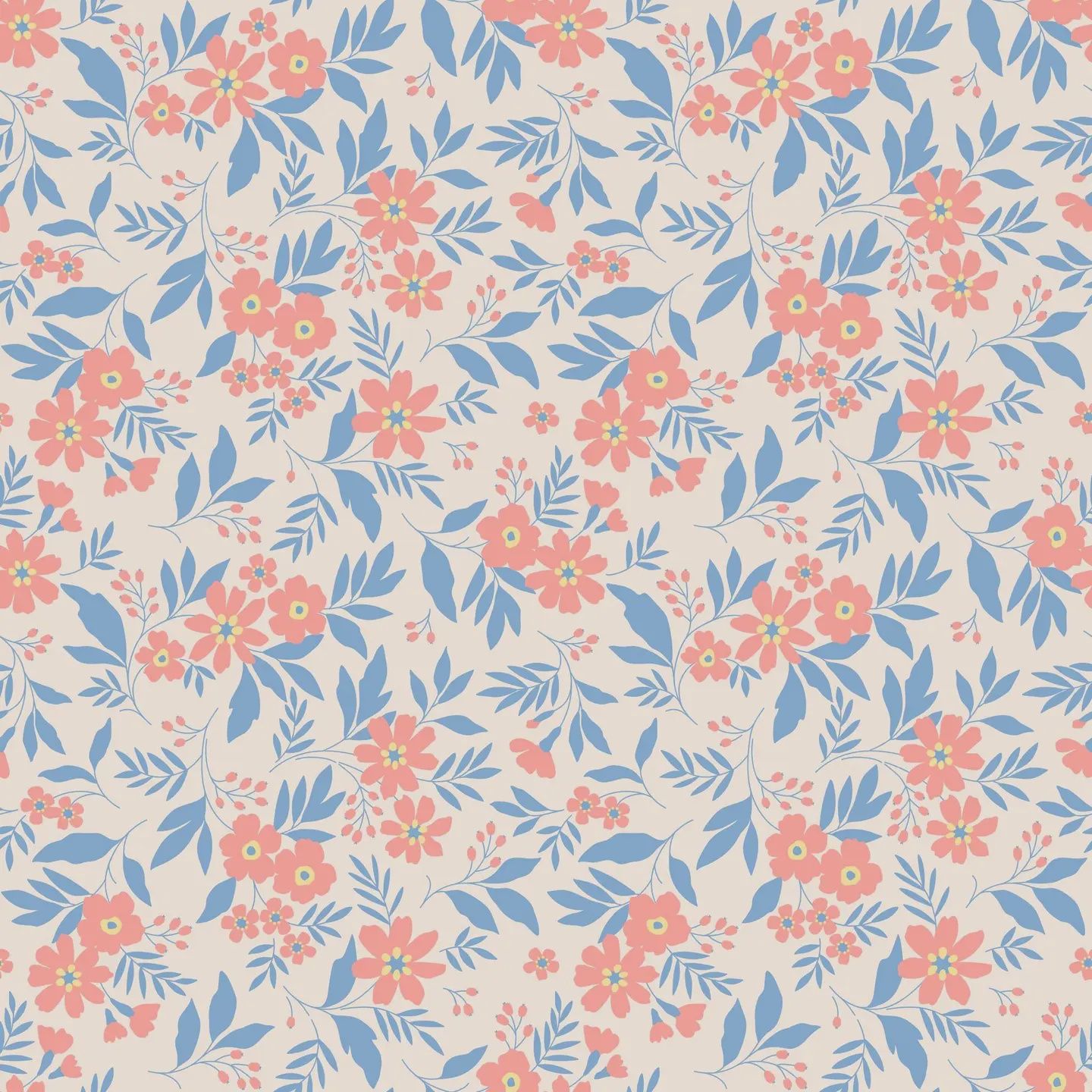 Big Kid Pajama S/S - Vintage Flower Pink