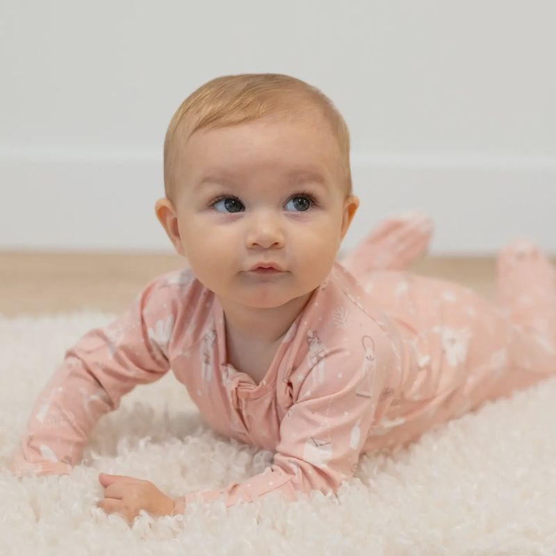Pink Nutcracker Zipper Footie