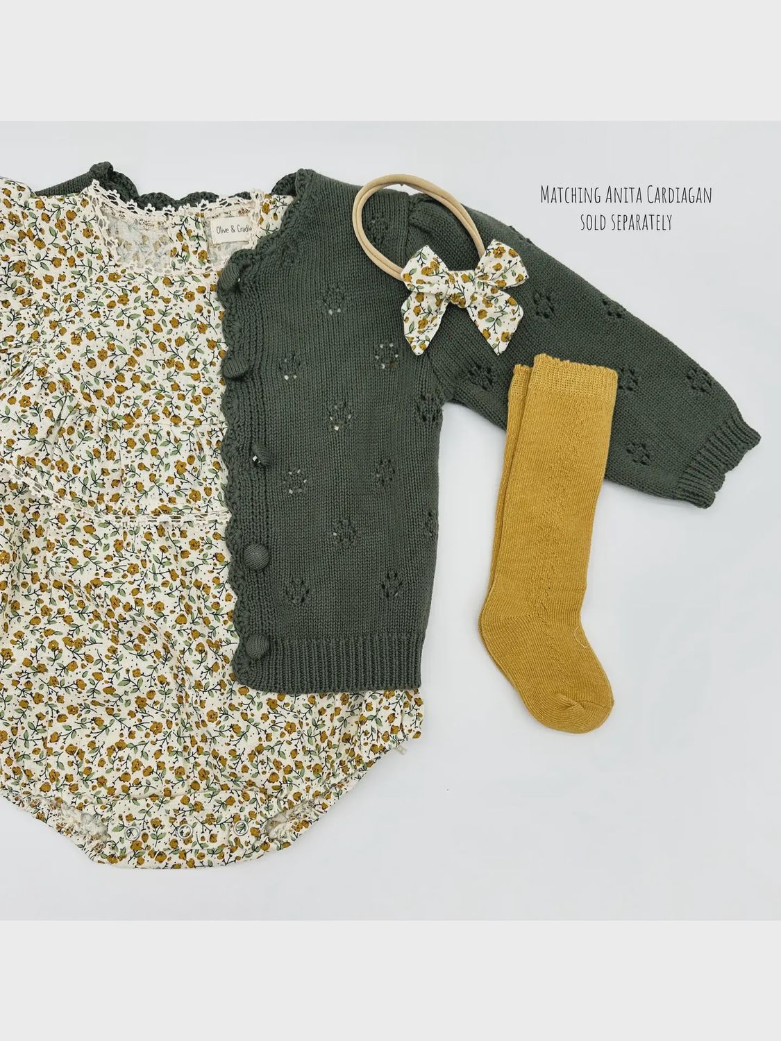 Maisie Mustard Floral Romper