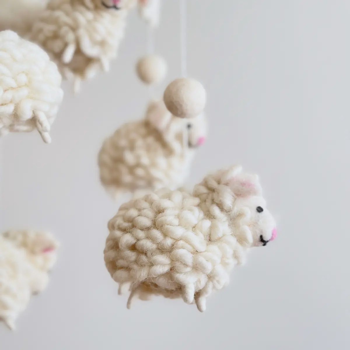 Felt Baby Mobile - Sheep